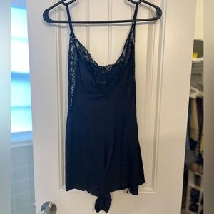 Free People Intimates Lingerie Romper, Black Lace, Size Small - Women’s Lounge